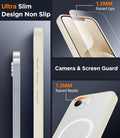 SPIDERCASE Magnetic for iPhone 17e Case for iPhone 16e Case, Antique White Antique White Iphone 16e/17e 6.1''