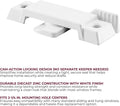 Prime-Line F 2590 Sash Lock for Vertical and Horizontal Sliding Windows – Replace Broken Sash Locks for Additional Home Security, 2-1/4” Mounting