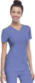 Heartsoul Scrubs for Women V-Neck Medical Top with Moisture Wicking and 360Â° Stretch Technology - 20710