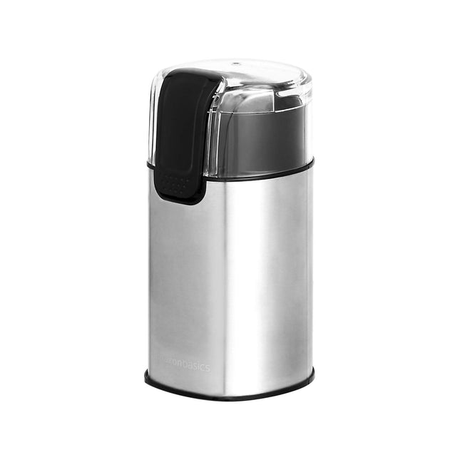 Amazon Basics Electric Coffee Grinder for Home Use, Spice Grinder for Coffee Beans, Herbs, Spices, Grains, Nuts, with He