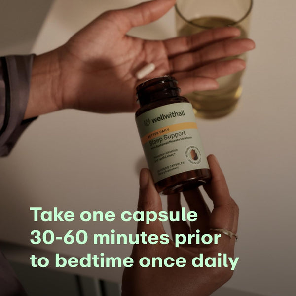 Sleep Support with Sustained-Release Melatonin | Includes L-Theanine and Ashwagandha | Promotes Relaxation and Sleep Quality | Supports Stress