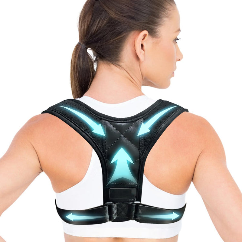Corecorex™ Instant Posture Corrector Adjustable Back Straightener for Men and Women Relieves Neck, Shoulder and Back Pain Provides Support (X-Large(147-1911B))