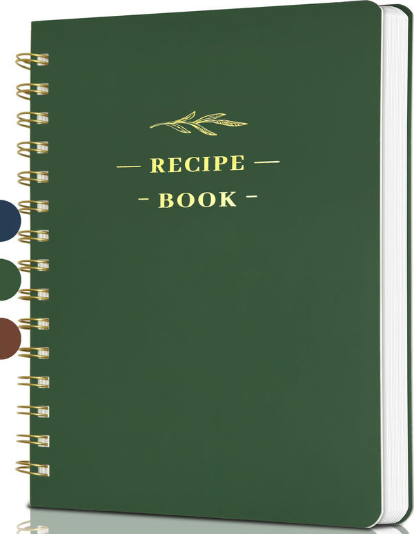 Perfect Blank Recipe Book-Recipe Book to Write in Your Own Recipes,Hardcover Personal Blank Recipe Book, Recipe Notebook Hold 144 Exclusive