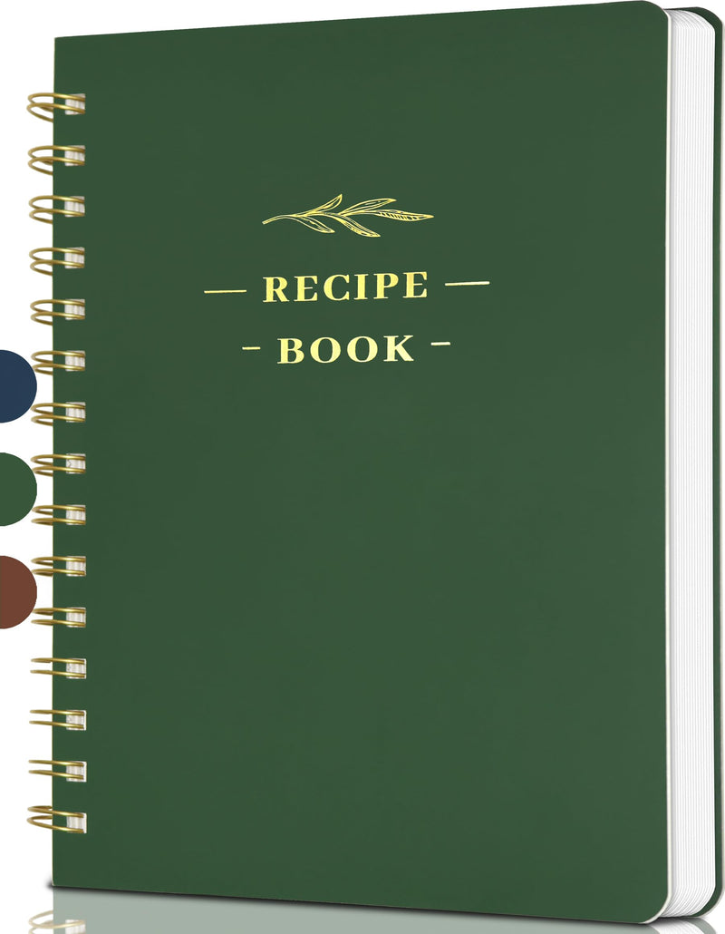 Perfect Blank Recipe Book-Recipe Book to Write in Your Own Recipes,Hardcover Personal Blank Recipe Book, Recipe Notebook Hold 144 Exclusive