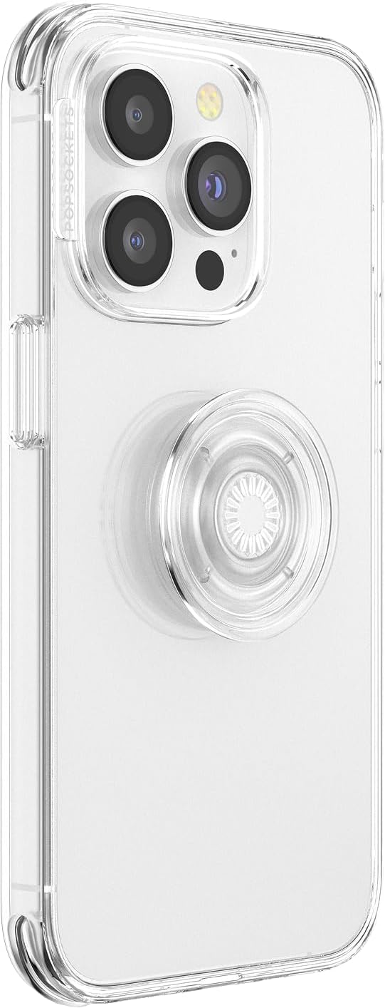 PopSockets Adhesive Phone Grip, Holder, Phone Stand, Clear - Clear Adhesive Clear