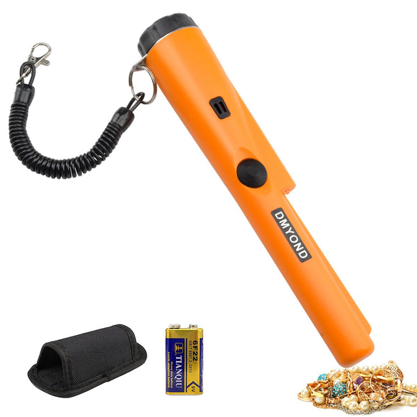 Dmyond Metal Detector Pinpointer - Professional Waterproof Handheld Pin Pointer Wand - High Sensitivity 360° Detection - Search Treasure