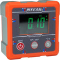 NYEAR Digital Electronic Angle Gauge (Type-C Rechargeable), Four Sided Strong Magnet, IP67 Waterproof Rating, Measures 0-90 and 0-180 Degree