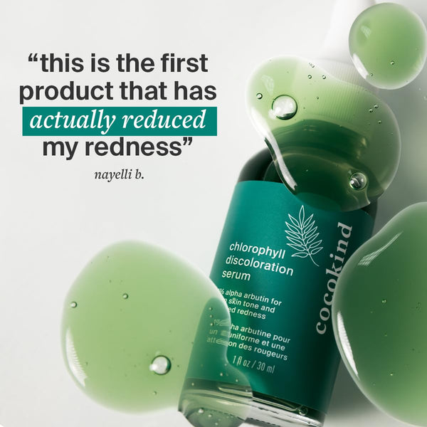 Cocokind Chlorophyll Discoloration Serum, Sensitive Skin Friendly Spot Fading Serum to Target Spots, Uneven Tone, and Redness, 1 fl oz 1 Fl Oz