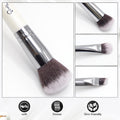START MAKERS 2-in-1 Makeup Brushes Dual-ended Contouring Foundation Brush 2 Pack Concealer Brush Face Eyebrow Eyeshadow Brush for Liquid, Powder,