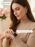 SKG Smart Watch for Men Women Android Iphone, with Alexa Built-In & Bluetooth Call(Answer/Make Call) 1.69" Fitness Tracker with IP68 Waterproof,
