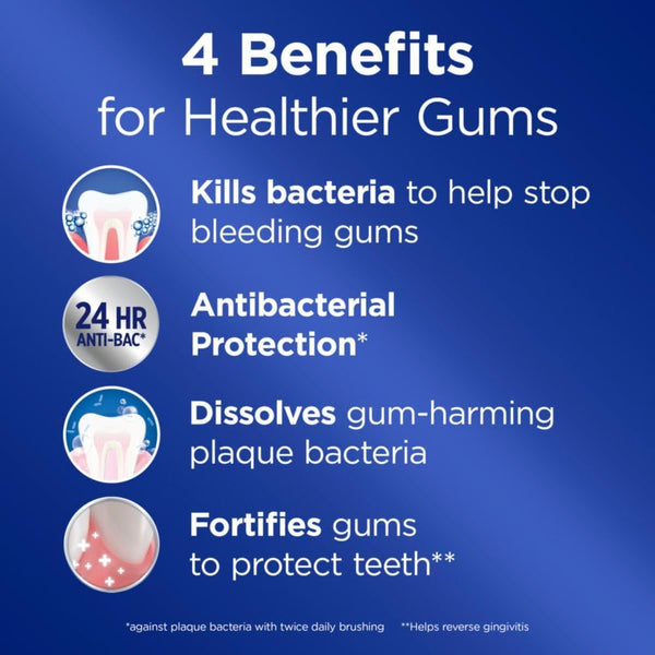 Crest Pro-Health Gum Detoxify Antibacterial Fluoride Toothpaste, 4.8 oz 3 Pack, Enamel and Gum Repair, Cavity Protection, Deep Clean, Plaque