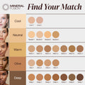 Mineral Fusion Pressed Powder Foundation, Neutral 2 - Fair/Med Skin W/Neutral Undertones, Age Defying Foundation Makeup with Matte Finish, Talc