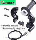 Mini Bike Throttle Assembly Throttle Cable for Coleman 200cc CT200U MB200 CT200U-EX BT200X Baja Warrior Parts Twist Throttle Motorcycle Cruise Control