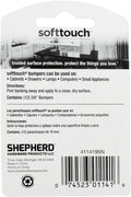 SoftTouch 3/8" Hexagon Self-Stick Noise Dampening Foam Cabinet Bumpers, 12 Pack, Tan, 12 Piece