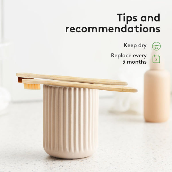Virgin Forest Bamboo Toothbrushes 10pk, Soft Biodegradable BPA Free Eco Oral Care Soft bristles（10）