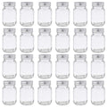 U Pack 2oz Mason Jar with Silver Lid for Honey Jam Spice Pack of 24 Sets