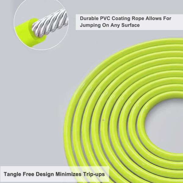 HEREROPE 1/4LB Weighted Jump Rope for Speed, Cardio, Boxing & Workout, Skipping Rope with Ball-bearing, Comfortable & Ergonomic Grip, Tangle Free