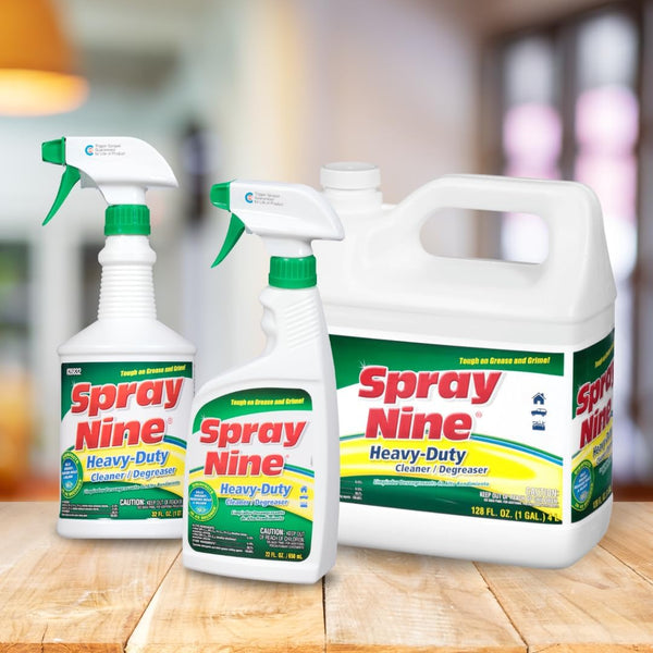 Spray Nine 26801 Heavy Duty Cleaner, Degreaser & Disinfectant for Home, Yard Equipment, Automotive & More - Refill for Spray Bottle 1 Gallon (Pack