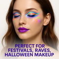 BestLand 12 Colors Matte Liquid Eyeliner Set Colorful UV Neon Eyeliner Pencil Pigmented Waterproof Smudgeproof Long Lasting Eye Liner Xmas