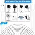 SIOCEN 13FT 2 Pack USB Power Extension Cable for Wyze Cam,Wyzecam Pan,Yi Cam,Yi Dome Home,Oculus Go,Kasa,Security Camera,Furbo Dog,Nest-Cam,Arlo