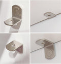 1/4 Inch Shelf Pegs,40Pcs Bracket Support Pins L-Shaped Holders for Cabinets,Shelves,Wodrob,Nickel Plated
