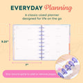 Happy Planner Disc-Bound Planner July 2026–June 2027, Classic Size | Includes 3 extra months and 2 sticker sheets, 7" x 9.25", Dashboard Layout,