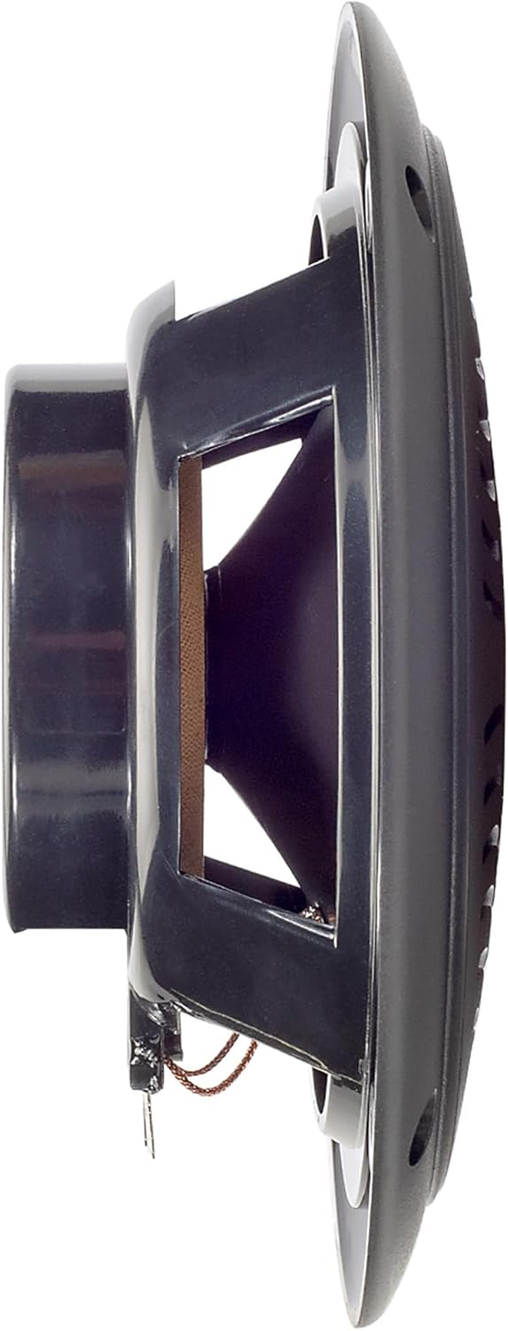 5-inch Water Resistant Outdoor Speakers, Dual Cone, 25W Peak Power, Marine and RV Compatible (Black)