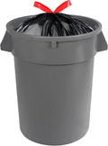 Amazon Basics Multipurpose Drawstring Trash Bags, 30 Gallon, 50 Count (Previously Solimo)