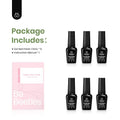 Beetles Green Gel Nail Polish Set - 6 Colors Green Gray Blue Glitter Nail Gel Polish Soak off Uv Gel Nail Art Manicure Gifts for Women 0-0-Colors