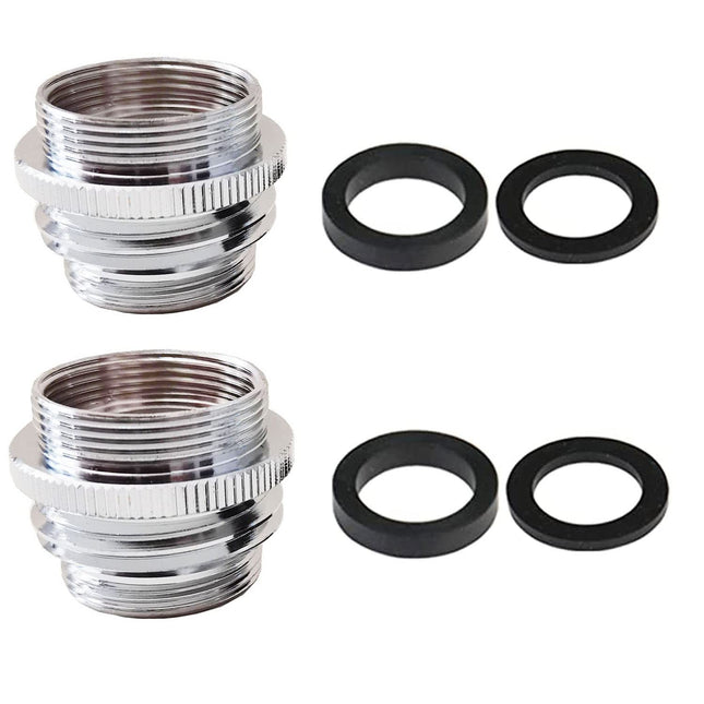 Garden Hose to Sink Faucet Adapter, 2 Pack Kitchen Sink Faucet Adapter Connect to Different Hoses, Brass Adapter for Fem