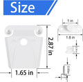 Cooler Latch Replacement Kit, Plastic Cooler Latches with 2 Winged Posts & 2 Single-Screw Button Posts, Fits 50–165 Qt Coolers, Part #24013-2 Pack