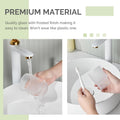 Bathroom Rinsing Cup, Angle Simple Frosted Glass Tumbler Cup, Toothbrush and Toothpaste Holder Drinking Glasses Glassware
