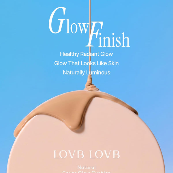 Natural Cover Glow Cushion Foundation | Satin Radiant Finish | Korean Foundation Makeup | Long-Lasting Natural Coverage | for All Skin Types 0.42