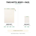 Jairestone Exfoliating Shower Mitt Set of 2 — Turkish Hammam Kese Body Scrubber & Face Exfoliator — 100% Natural Viscose, No Plastic — Lifts Away