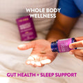 Friska Nightly Reboot - Nighttime Digestive Enzymes, Probiotic for Gut Balance & Bloating Support, with Melatonin & Chamomile to Promote