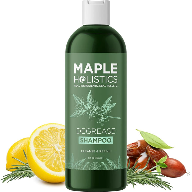 Clarifying Shampoo for Build up and Oily Hair - Deep Cleansing Shampoo with Rose