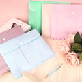 10 Pack Discbound Pocket 8.5 * 11.1 Inch Letter Size Pocket Dividers Discbound Notebook Planner Plastic Envelopes Planner Pocket Inserts for