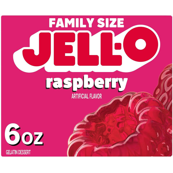 Jell-O Variety Pack Orange Cherry Lime Strawberry Raspberry 6 Oz (5-Pack)