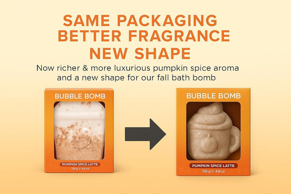 Pumpkin Spice Latte Bath Bomb for Women & Girls (Giftable Packaging) â Natural Relaxing Fall Bubble Bombs - Luxury Vanilla, Coffee, Cinnamon &