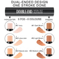 6 Colors Cream Contour Stick Makeup Kit,Shades with Highlighter,Blush,Bronzer Contour Stick for Sculpt the Cheeks,Long Lasting,Waterproof,Matte &