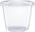 GUSTO 5.5 oz. Plastic Cups with Lids [200 Count] Desserts Containers | Leak-Proof, BPA-Free, Crack-Resistant, Stackable Storage, Soufflé,