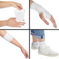 Juvale 4-Inch Gauze Bandage Roll - Soft Stretchy Fabric & Gauze Wrap - Breathable Textured Design for Secure Compression - Pack of 1, 48 Count