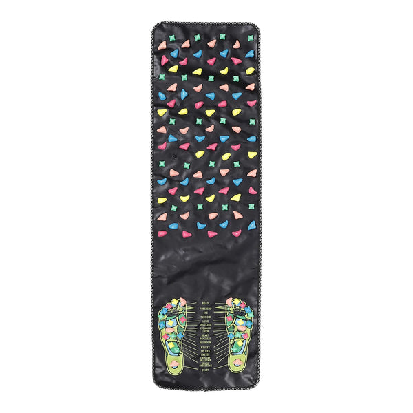 NOLITOY Foot Massage Mat, Pressure Point Massage Pad Reflexology Walk Stone Road anti Fatigue Standing Mat for Office Workers Students Elderly