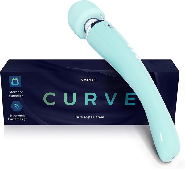 Yarosi Cordless Curve Therapeutic Device - 8 Powerful Speeds and 20 Patterns - for Muscle Aches and Sports Recovery - Rechargeable - Travel