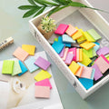 (50 Pads) Sticky Notes 1.5x2, 10 Colors Self Sticky Notes, Sticky Pads, Recyclable, Self-Stick Pads, Easy to Post for Home, Office, Notebook Bright