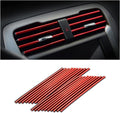 20 Pieces Car Air Conditioner Decoration Strip for Vent Outlet, Universal Waterproof Bendable Air Vent Outlet Trim Decoration, Suitable for Most