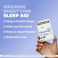 Genexa Sleepology for Adults | Melatonin Free Sleep Aid | Promotes Rest | Natural Vanilla & Lavender Flavor | Certified Organic & Non-GMO |