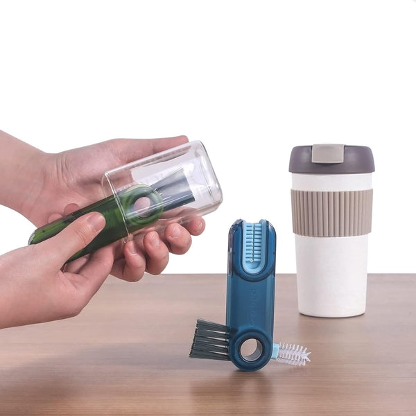 3 in 1 Cup Lid Gap Cleaning Brush Set, Multifunctional Insulation Bottle Cleaning Tools, Mutipurpose Tiny Silicone Cup Holder Cleaner, Home