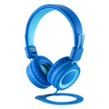 noot products K11 Kids Headphones Wired 3.5mm Jack Tangle-Free Skyline Blue