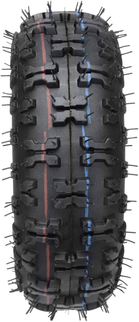 FVRITO 2 Pack of 4.10-4 410-4 4.10/3.50-4 Tire with Inner Tube for Lawn Mowers Garden Rototiller Snow Blower Mowers Hand Truck Wheelbarrow Go Cart